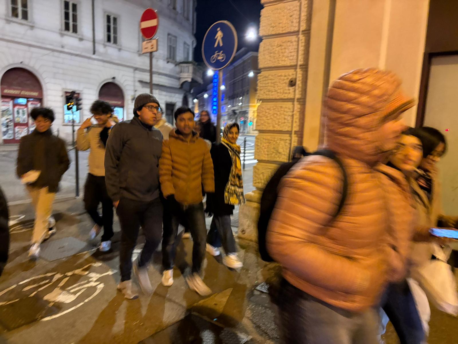 New Year's Eve on Trieste street